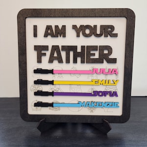 I am your father SVG INSTANT DOWNLOAD, I am their father svg, fathers day, funny svg, laser svg, laser file, Glowforge, Glowforge file svg