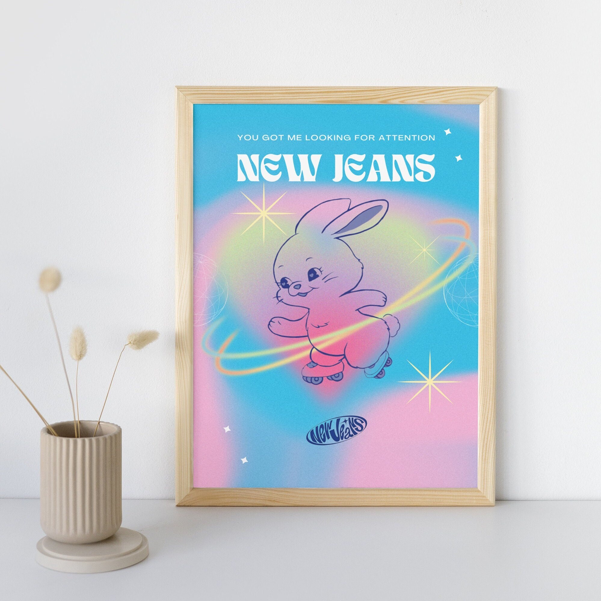 Set of 3 NEWJEANS Poster Kpop Prints and Wall Art for Room Decor