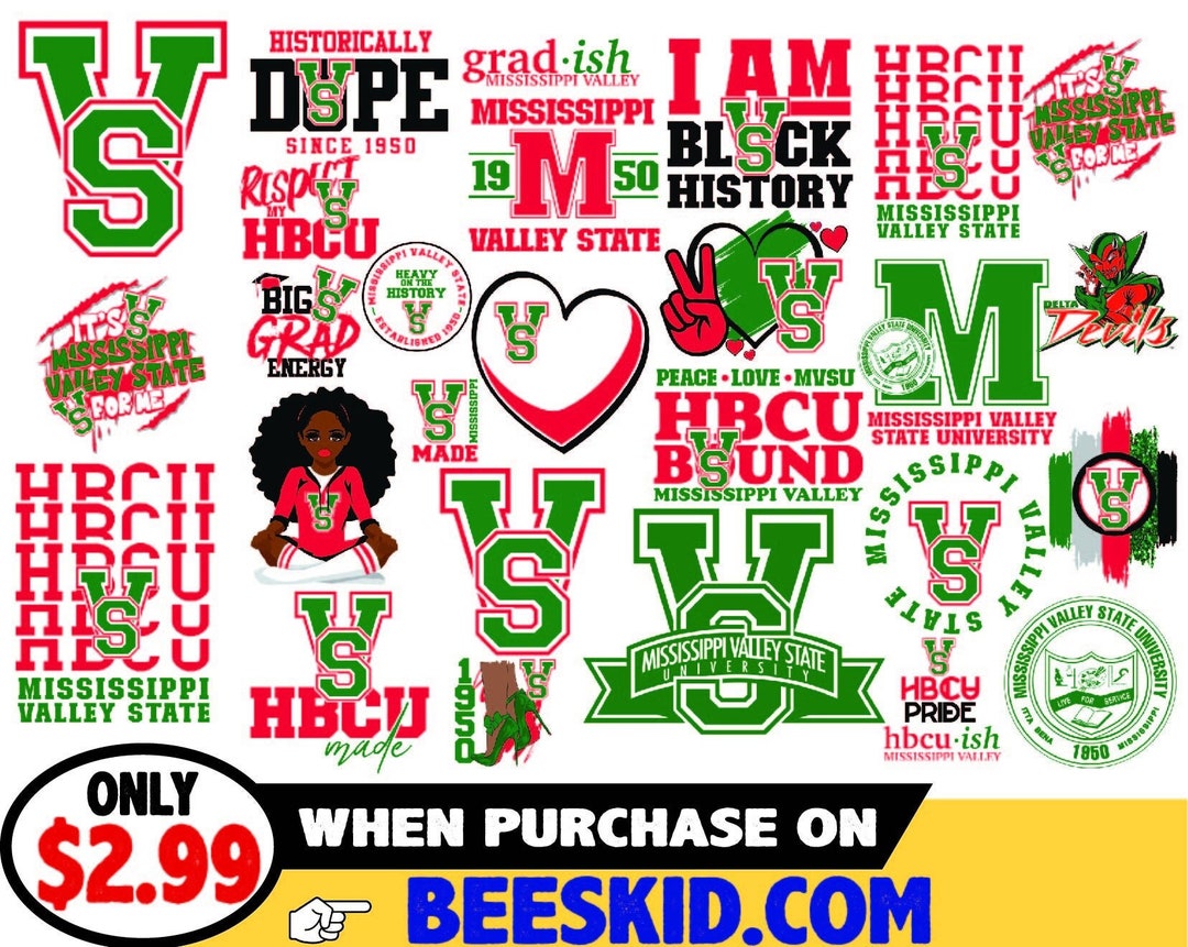 Mississippi Valley State Svg Hbcu Svg Hbcu Teams Svg Hbcu Etsy