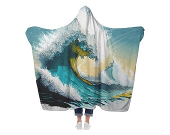 Couverture Capuche Hooded Blanket Poncho Boho Pled Camping Plage Voyage Cosy Confort Idée Cadeaux Personnalisation Sherpa Personnalisé Sweat