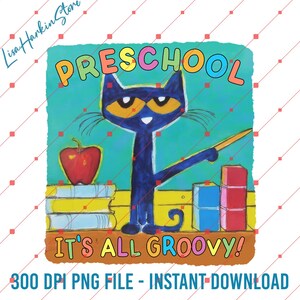 Tout est cool pour les enfants d'âge préscolaire, rentrée scolaire cool, livre pour enfants avec chat mignon, enseignant pour enfants d'âge préscolaire, cadeau d'école pour enfants