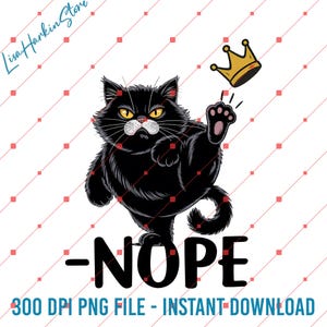 No Kings In America Black Cat Png, No Kings Shirt, No Kings Protest Png, Anti Trump Fascism Png, Political Png, Democracy Png, Resist Png