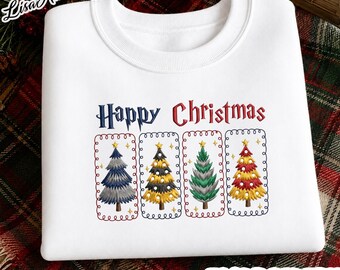 Embroidered Sweatshirt Wizard, Fantasy sweatshirt, Magic sweatshirt, School of Witchcraft and Wizardry, Magic wand, Wizard staff
