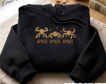 Amaze Rocky Alien Embroidered Sweatshirt, Project Hail Mary Shirt, Funny Sci Fi Sweatshirt, Rocky Alien Gift, Space Movie Gift