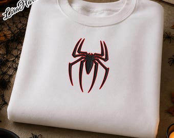 Vintage Spider Embroidered Sweatshirt, Spider Sweatshirt, Parker Crewneck, Gift For Women Men, MCU Fan Gift