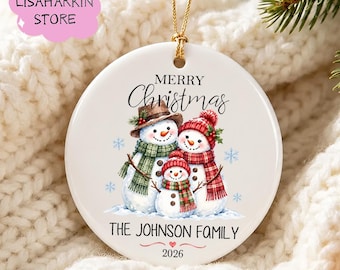 Our First Christmas As A Family Ornament, New House Christmas Ornament, Our First Home Keepsake, Wedding Christmas Gift