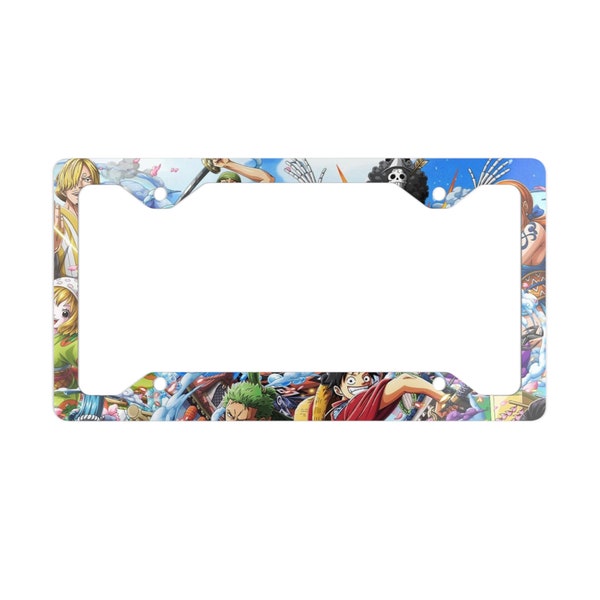 One Piece Anime License Plate Frame Etsy