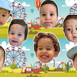4 Pack Waterproof Custom Face Sticker | Waterproof Photo Face Sticker | Personalized Face Sticker | Custom Stickers