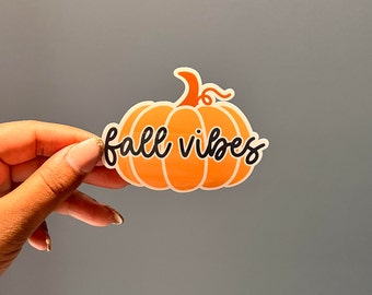 Fall Vibes sticker | Fall Sticker for Laptop | Tumbler Sticker | Cozy Fall Sticker | Seasonal Love | Decal | Waterproof Sticker