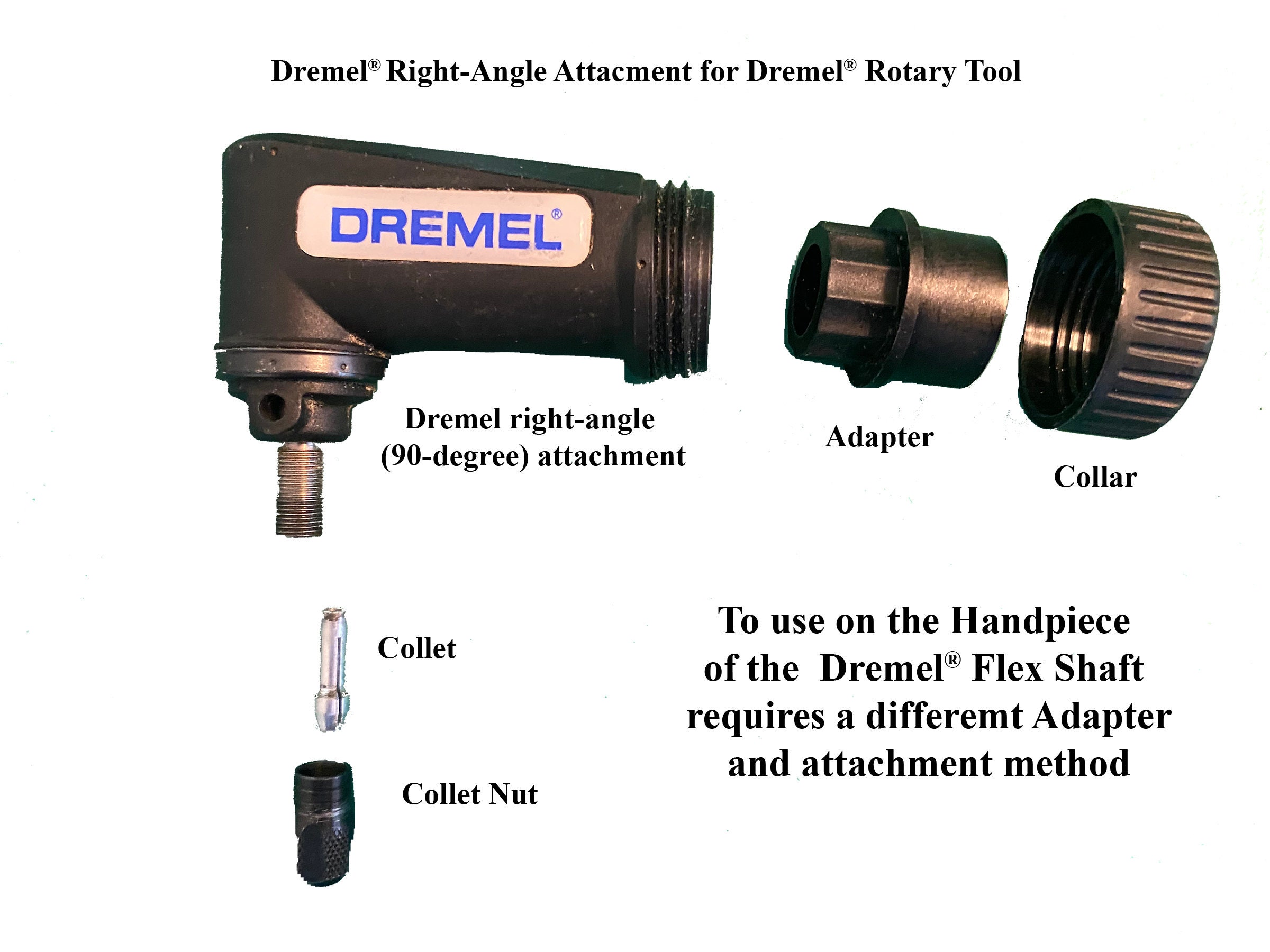 Dremel 575 4 inch Right Angle Attachment for Rotary Tools