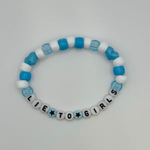 Sabrina Carpenter Short n Sweet Inspired Lie to Girls Kandi Bracelet