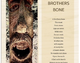 Brother's Bone Wood Print