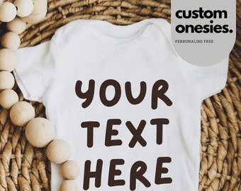 Personalised Baby Onesies, Personalized Baby Bodysuits, Bodygrows, Onesies, Personalised Baby Gifts