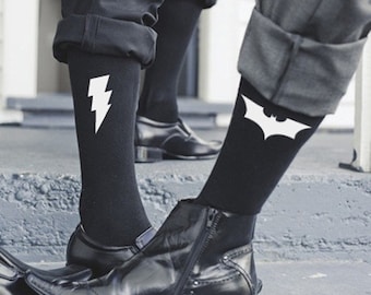 Superhero socks / wedding socks / superhero wedding socks