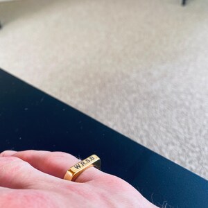 Custom Engraved Mens Ring | Signet Ring Men | Personalized Ring Men | Personalised Engraved Ring for men | Personalized Mens Ring | Man Ring