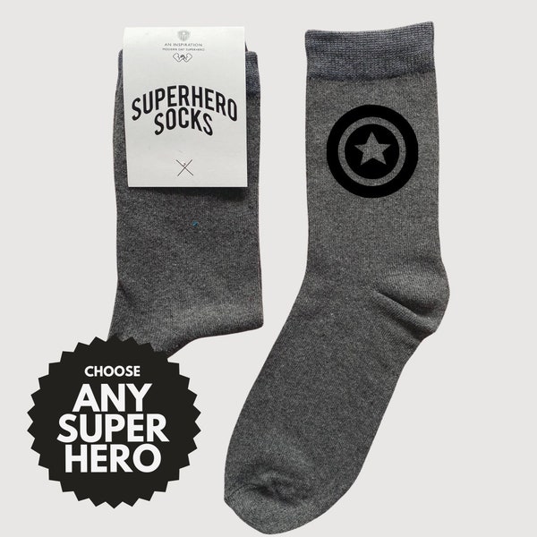 Superhero socks / superhero wedding socks / Marvel wedding gifts / superhero wedding / bestman socks / Groom Socks / Groomsman Socks