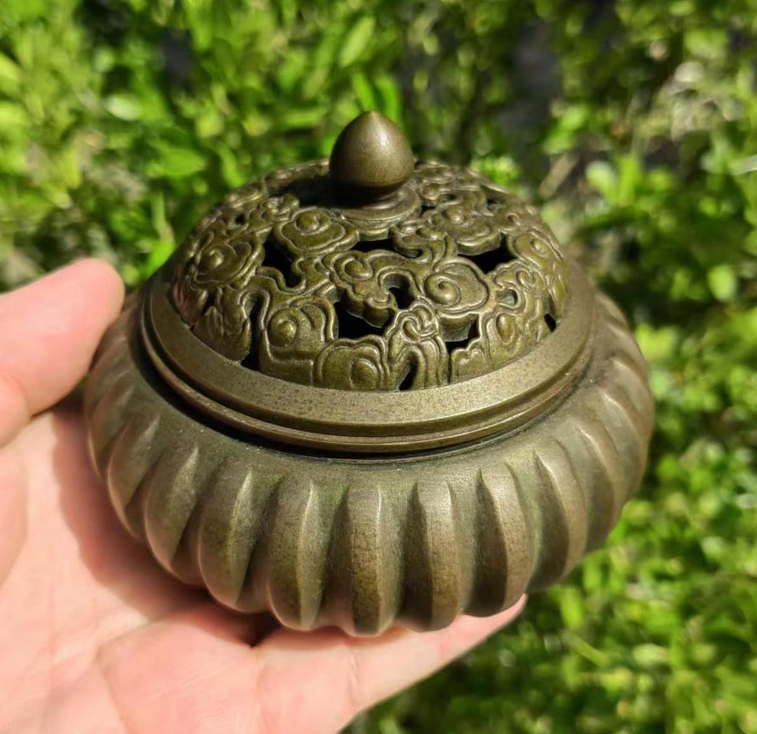 ヴィンテージスタイルの銅製香炉、かぼちゃ香炉灰受け - Etsy 日本