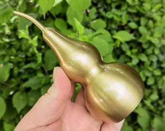 Estatua de calabaza de latón Feng Shui: Calabaza oriental Wu Lou