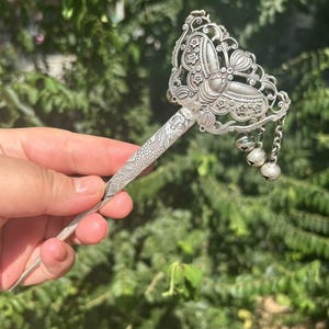 Hair Pins Women&#39;s Hanfu Zinc Hair Sticks Vintage Style Hairpin Copper amulet butterfly Shape hair ornament Hairstick for Women gfit PDD813