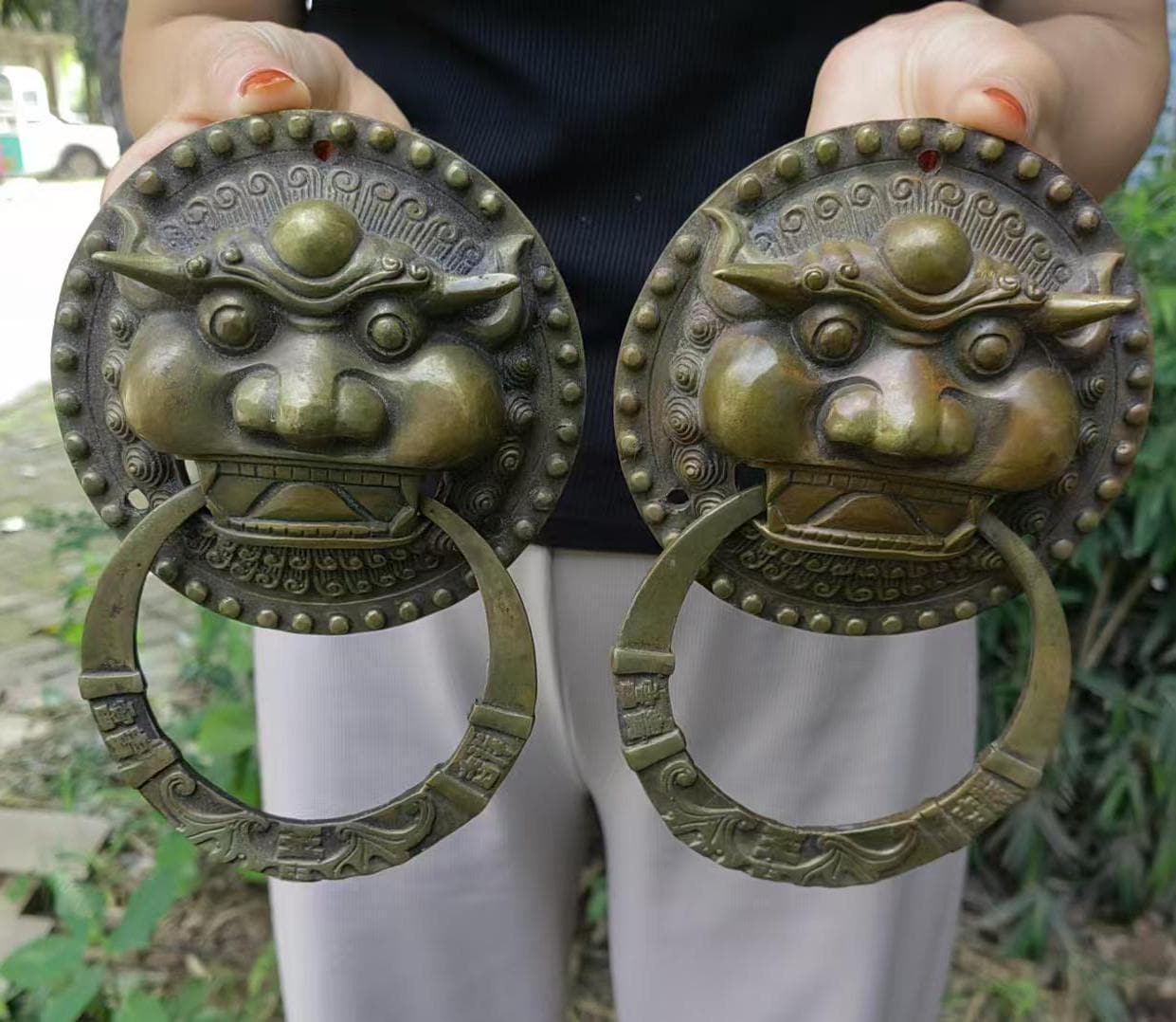 置物 DZONGKHA Oxidized Vajradaka Dorje Khandro Statue | Guardian of Wisdom and Power