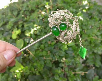 ヴィンテージ ミャオ族 シルバー フェニックス ヘアピン – 中国の部族