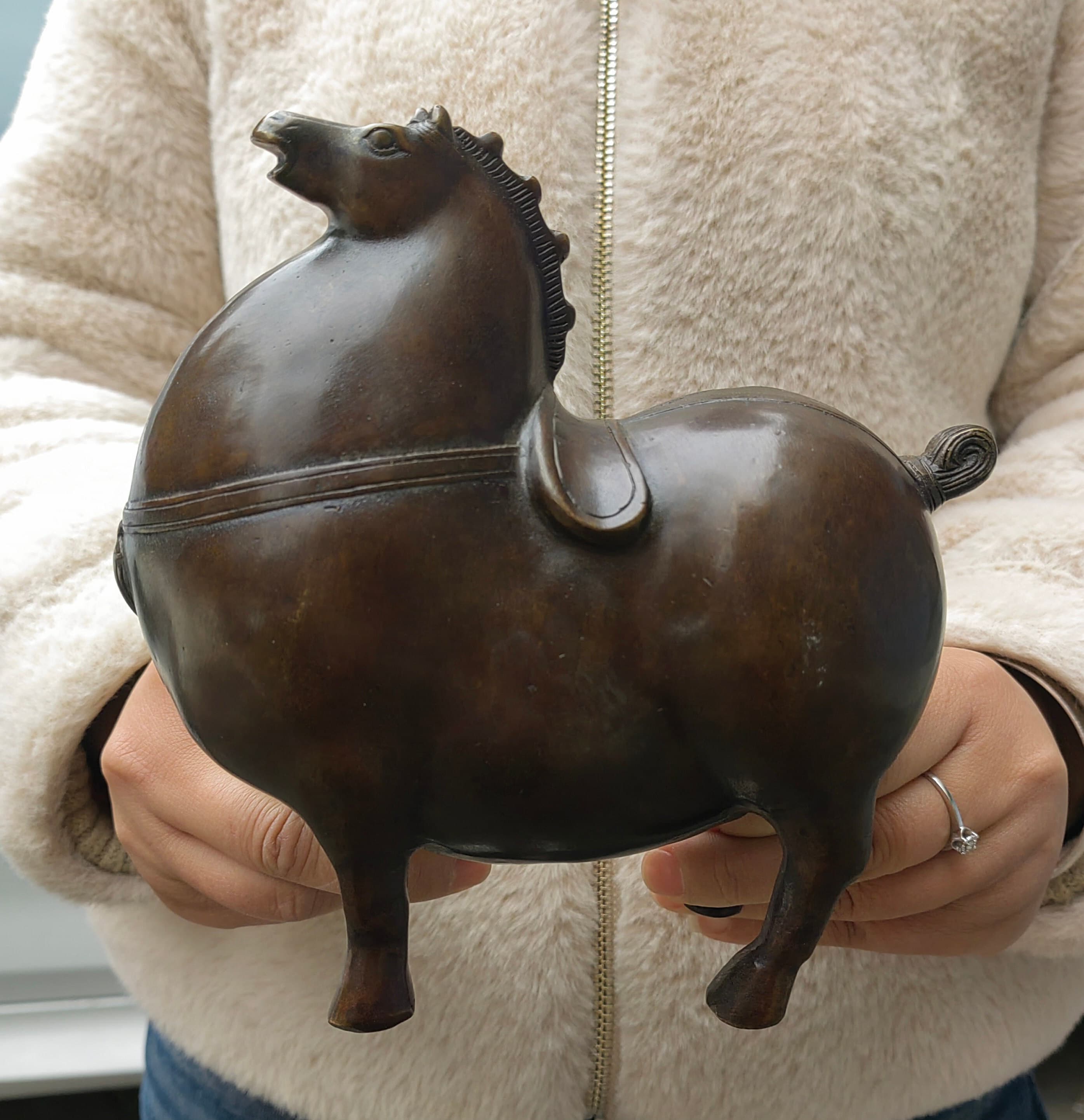 Retro Bronze Horse Statue, Copper Table Decor, Animal Figurine - Etsy