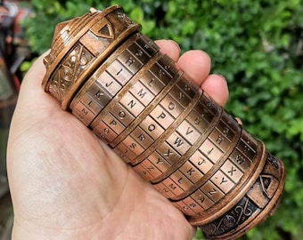 Vintage Style Alloy Cryptex, Code Lock Puzzle Box