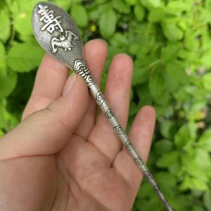Asian Vintage Style Hair Pins Hairpin Women&#39;s Hanfu Zinc Hair Sticks Copper amulet ruyi Shape hair ornament Hairstick for Women gfit PDD751
