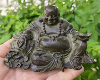 Old buddha statue Nepal Maitreya Buddha Laughing Buddha Antique vintage,Tibet Kuan yin Bronze statue Guanyin Nepal Old Copper Amitabhapd336