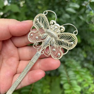 Hair Pins Women&#39;s Hanfu Zinc Hair Sticks Vintage Style Hairpin Copper amulet butterfly Shape hair ornament Hairstick for Women gfit PDD8001
