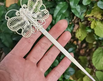 清朝時代のアンティーク天翠（點翠）ヘアピン - 特大 - Etsy 日本