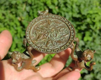 ヴィンテージスタイルの銅製かぼちゃ香炉（蓋付き） - Etsy 日本