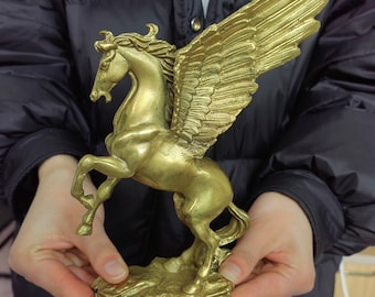 PEGASOS ペガサス 不滅の翼を持つ馬 古代ギリシャ彫刻 本物のブロンズ