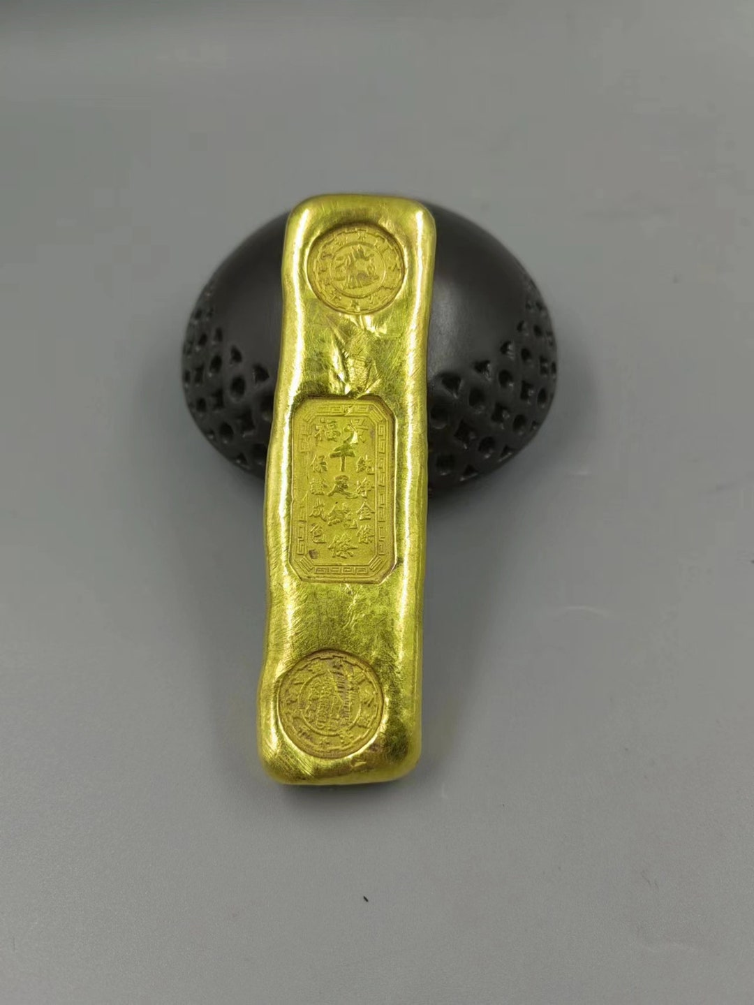 FINE FAKE Gold Coins Rectangle Treasure Coin REPLICA Ancient Pirate