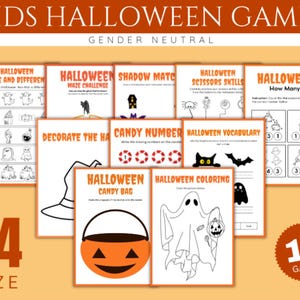 Halloween kids games, Halloween kindergarten games, Halloween kids activities, Halloween kindergarten activity, Halloween games for toddler