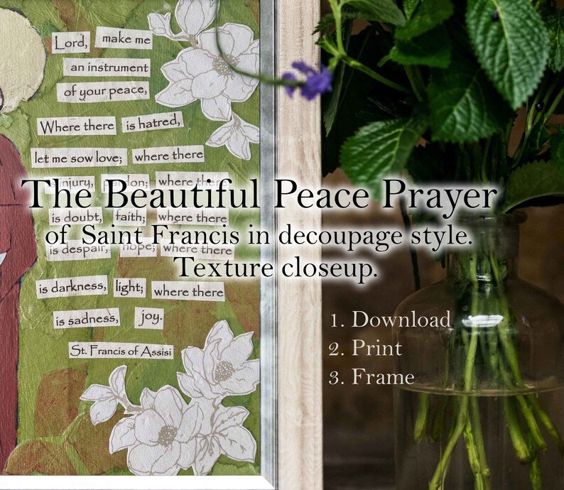 St Francis of Assisi Digital Download Prayer of Saint Francis Printable ...