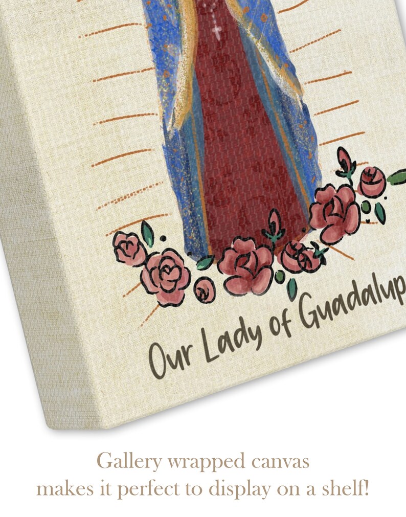 Our Lady of Guadalupe Canvas Print Virgin Mary Art Catholic Print