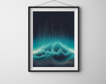 Musik Wandkunst, abstrakte Musikkunst, Musiknoten Wandkunst, Musik Wanddekor, Musikliebhaber