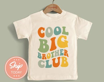 Cool Big Brother Club Shirt, Sibling Matching Shirts, Big Brother Announcement Tee, Promoted To Big Brother Clothing, (KA-FAM53)