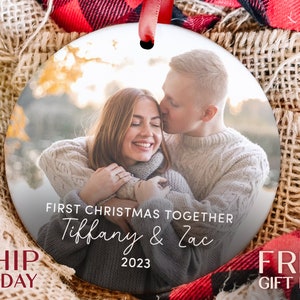 Personalized First Christmas Together Keepsake, Perfect for New Couple's Holiday Decoration, Unique Anniversary Gift