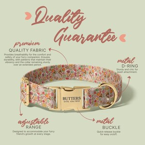 Collar navideño para perros, collar navideño para mascotas con correa, pajarita navideña para perros, collar navideño ajustable para cachorros (P160) imagen 5
