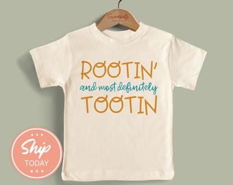 Cowgirl Toddler Shirt Funny Western Baby Outfit, Rootin' Tootin' Toddler Shirt, Country Western Baby Shower Gift(KA-TRE53)