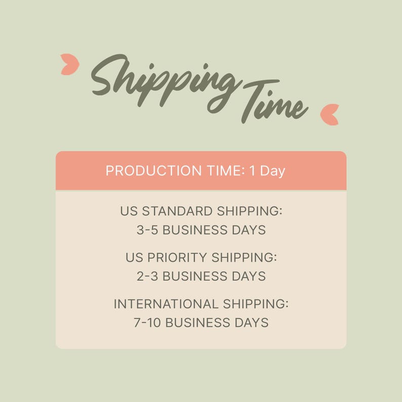 a shipping time table with different shipping options and their corresponding delivery times.