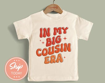 Family Cousin Era Toddler Shirt, Retro Kids Shirt, Cute Family Outfit, Matching Cousin Shirts, Gift for Toddler(KA-FAM13 )