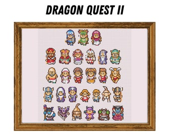 Dragon Quest 2  : Cross Stitch Pattern - DIGITAL FILE ONLY