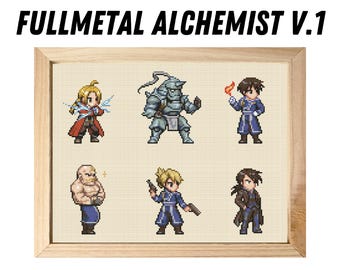 Fullmetal Alchemist V. 1: Cross Stitch Pattern - DIGITAL FILE ONLY