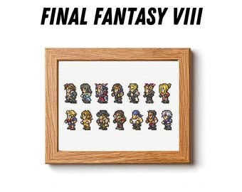 Final Fantasy 8: Patrón de punto de cruz - SOLO ARCHIVO DIGITAL