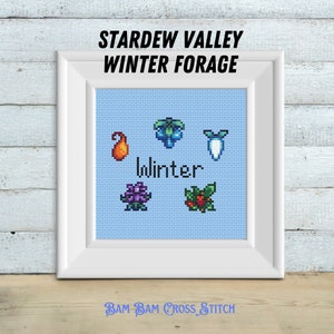 Stardew Valley Winter Forage   : Cross Stitch Pattern - DIGITAL FILE ONLY