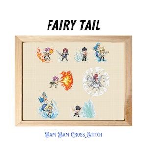 Fairy Tail : Cross Stitch Pattern - DIGITAL FILE ONLY
