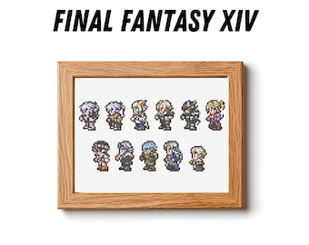 Final Fantasy 14: Kreuzstichmuster - NUR DIGITALE DATEI